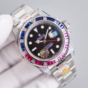 Rolex GMT-Master II 40mm Acciaio inossidabile 904L 5A Replica Orologio