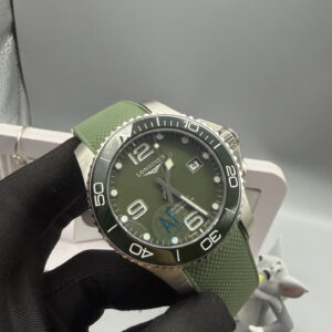 Longines Conquest Verde Cinturino in gomma 5A Replica Orologio